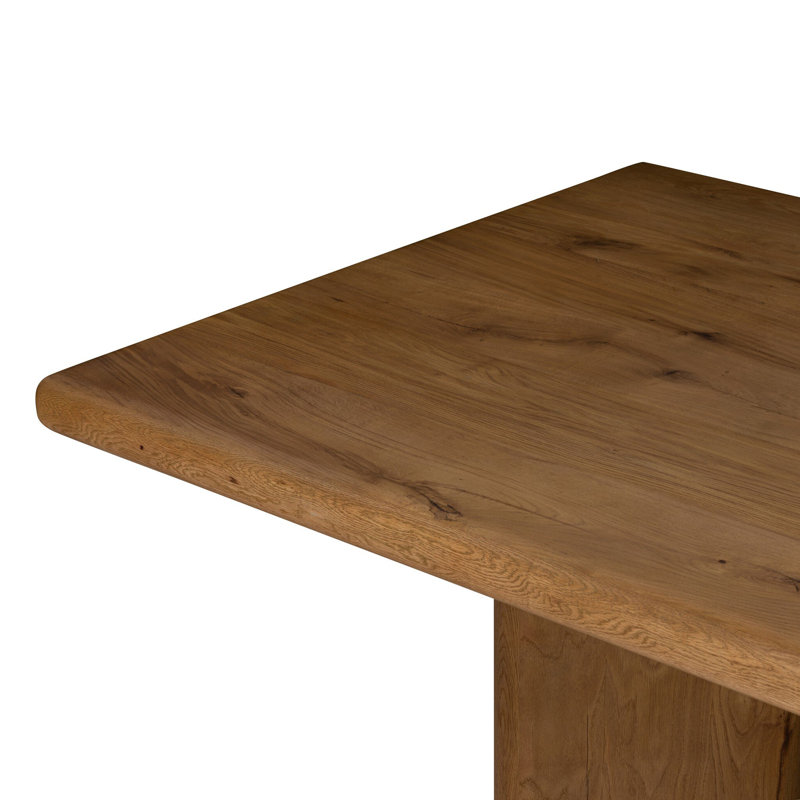 Castro Solid Oak Dining Table, Natural Reclaimed French Oak