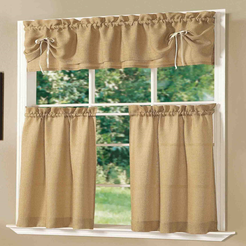 Samarion Kitchen Curtain, Blue