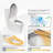 Bidet Toilet Seat With Side Knob - Automatic Nozzle Cleaning, Adjustable Temp, Detachable Lid Opening, Heating, Self-Cleaning