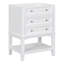 Meuble-lavabo de salle de bain sans lavabo, base seulement, structure en bois massif, armoire de rangement avec tiroir et tablette ouverte