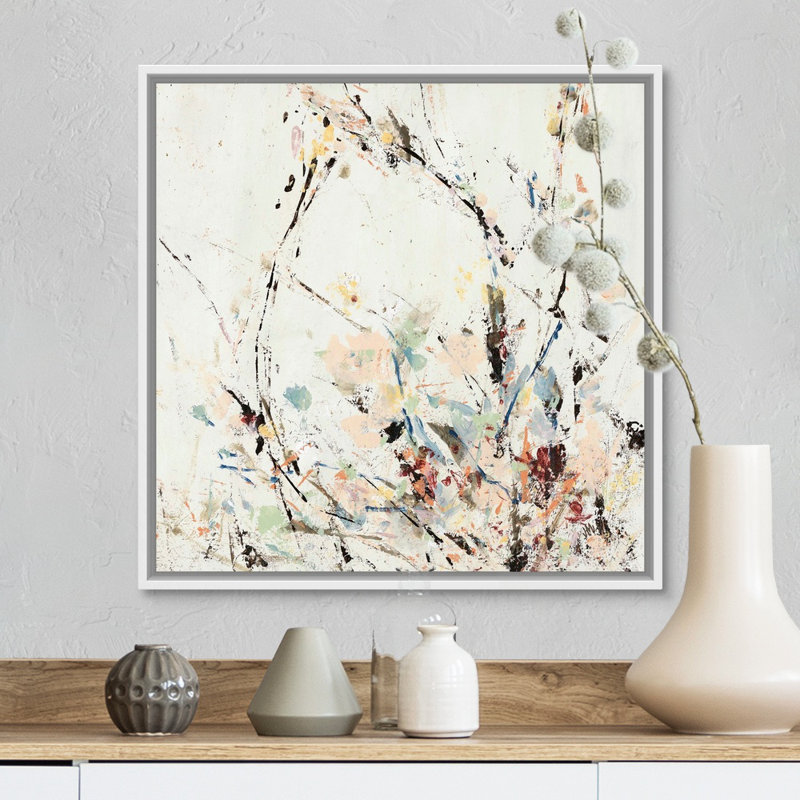 «Afprès Walk I» par Jodi Maas, reproduction d'art sur toile, H 18 po x l 18 po x P 1,75 po, Cadre flottant blanc