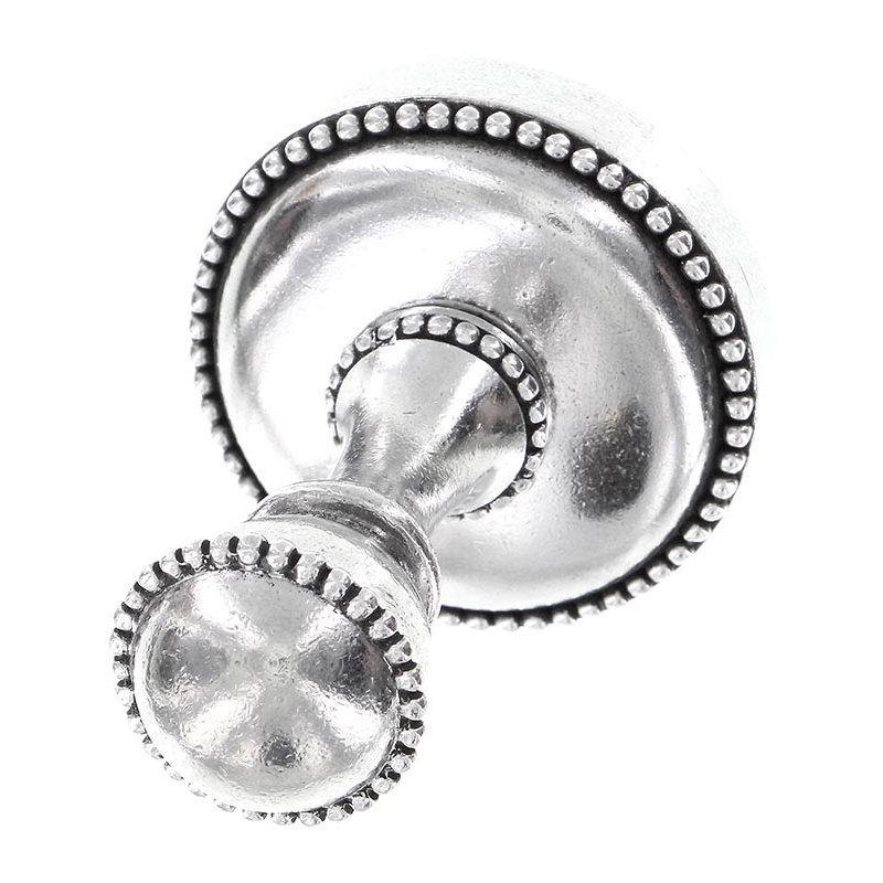 Sanzio Robe Hook, Antique Silver