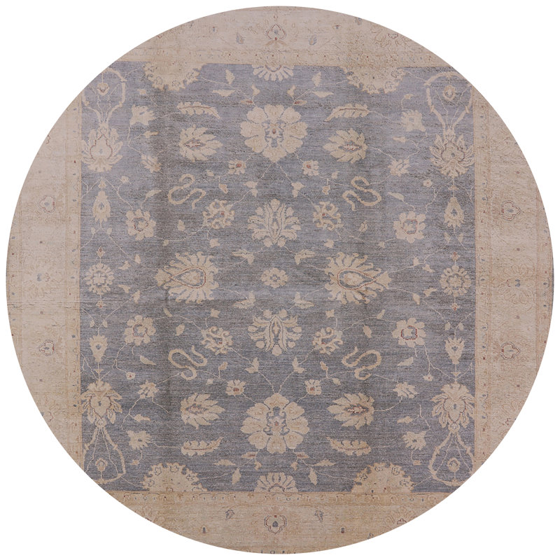 Tapis bleu / beige Casanova, Rond 5 pi