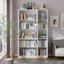 78.7'' H X 47'' W 5-Tier Bookcase With Glass Doors