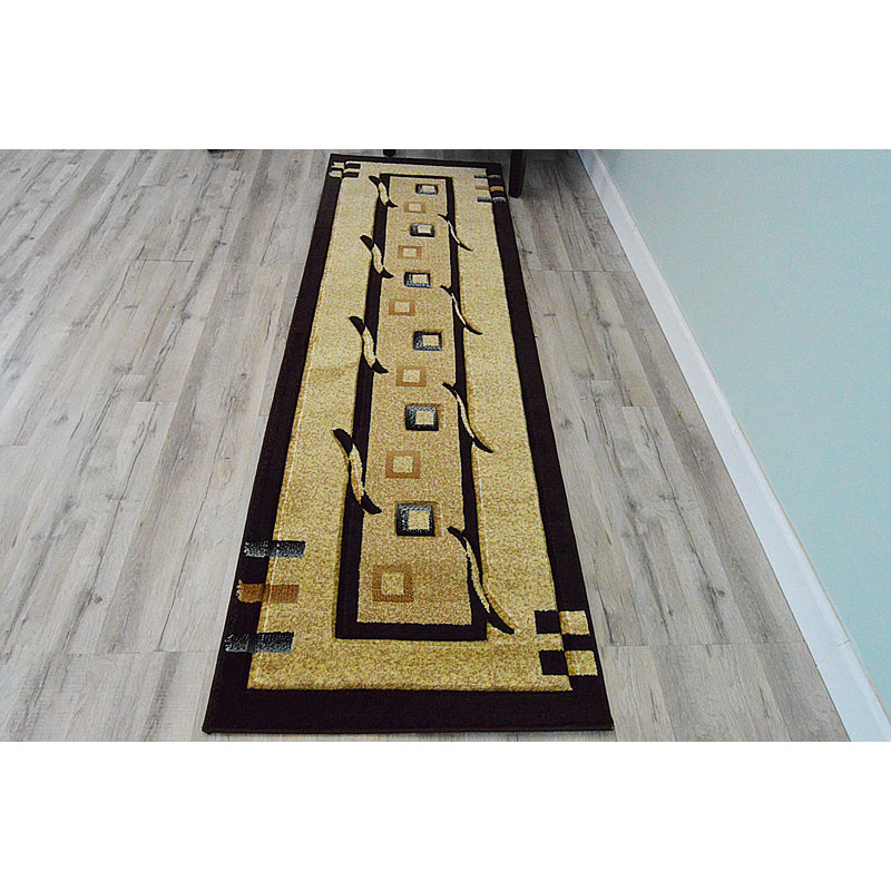 Mccampbell Performance Abstract Indoor Rug, Runner 2'2" x 7'4"