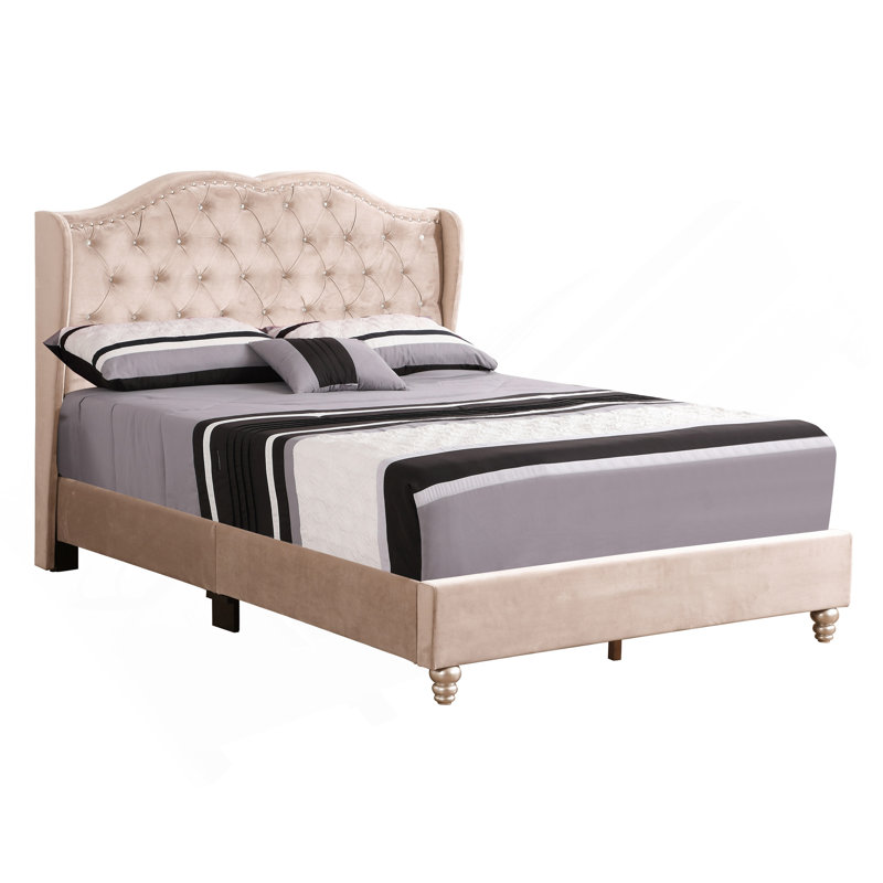 Lit tapissier double Elegant