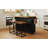 Farmhouse Kitchen Island With Drop Leaf And 2 Seatings (Not Include Stools)-1725337402