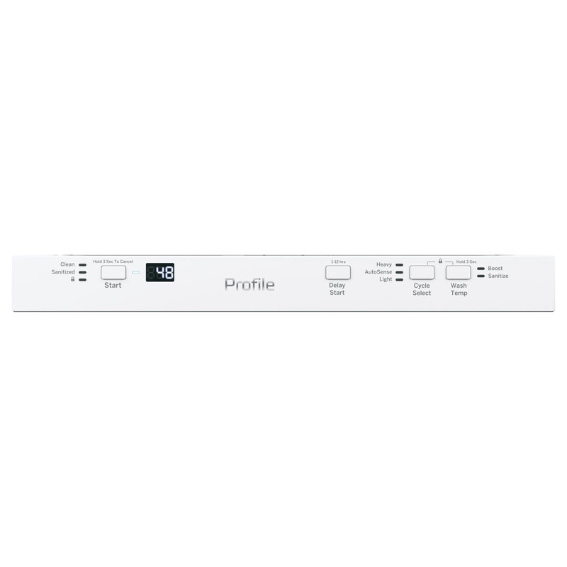 18" 47 dBA Built-in Dishwasher with Sanitize Cycle, White