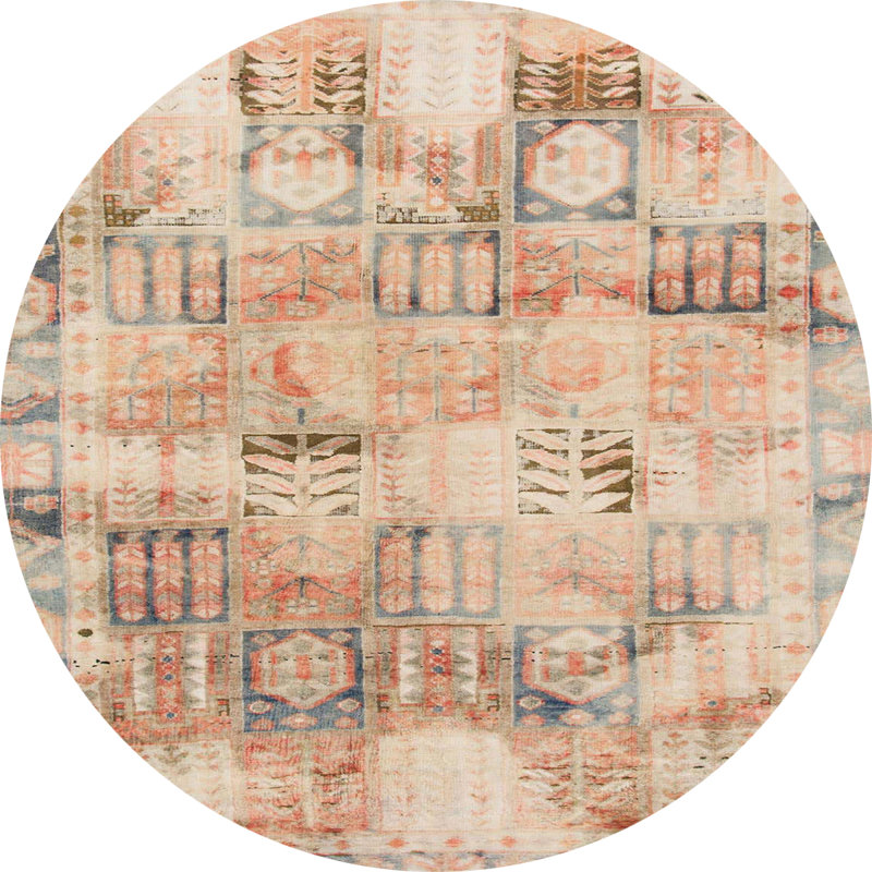 Tapis abstrait moderne 1148, Rond 5 pi