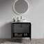 Meuble-lavabo simple 30 po avec plateau en pierre d'ingénierie Nivaeh-2081553427-2110593857