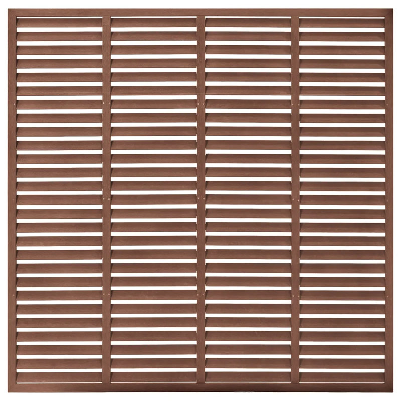 Hanspeter 180cm H x 180cm W Fence Panels, Brown
