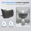 Chaise de bureau ergonomique, chaise de bureau en filet avec support lombaire réglable et appui-tête, chaise d'ordinateur confortable avec fauteuil pivotant inclinable à accoudoirs 3D pour la maison et le bureau-2131784510