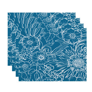 Marlow Polyester Floral Rectangle Placemat (Set of 4)