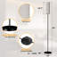 Lampe sur pied traditionnelle 69 "avec température tridimensionnelle 12W pour chambre à coucher