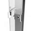 Porte de douche coulissante réglable en aluminium l 60 po x H 72 po avec verre trempé transparent nano-enduit et deux poignées