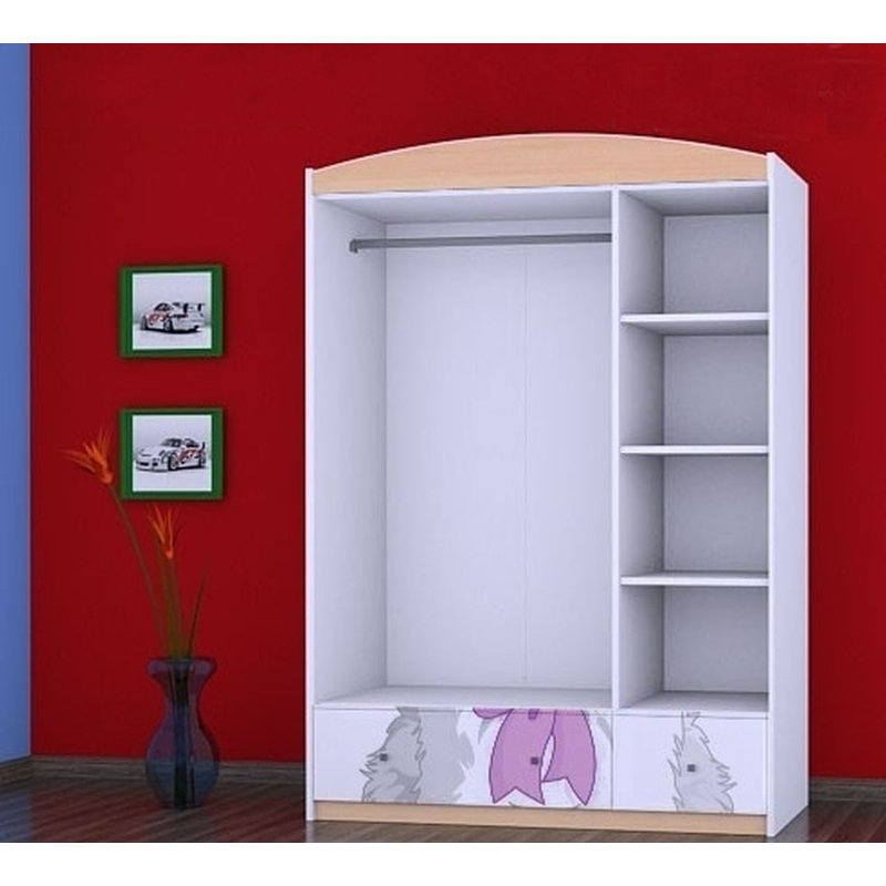 Nevin 3 Door Wardrobe, Beige
