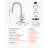 Single Handle Sink Faucet Brushed Nickel Pull-Down Kitchen Sink Faucet