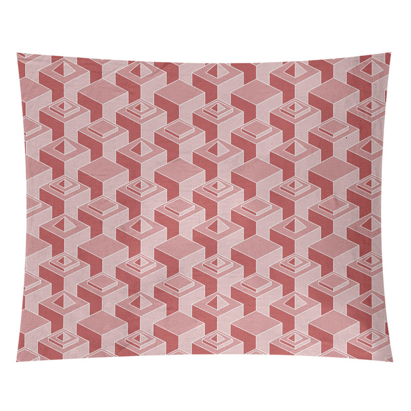 Tapisserie, H 68 po x l 80 po, Rouge