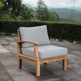 Modway Pier Outdoor Patio Teak Left-Facing Sofa