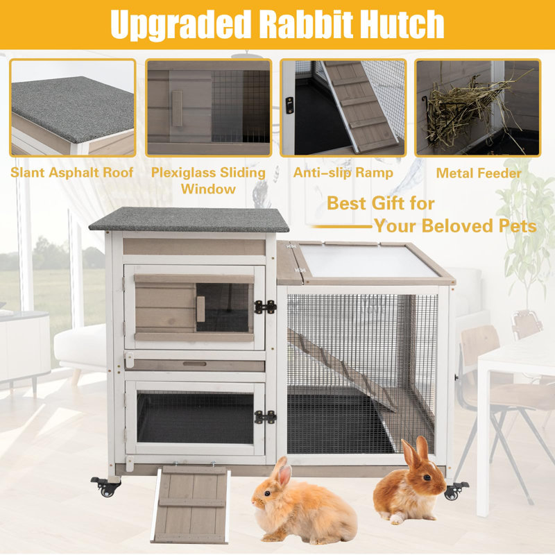 Rabbit Huch With Wheels