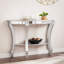 Console 46 po en verre miroitant avec rangement