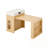 Kitchen Island with Drawers, Power Outlet, Wheels and Hooks-1948540416