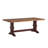 Berau 78" Solid Wood Oak Finish Top Dining Set With X-Back Chairs - 7-Piece, Antique White Base Table, Antique Gray Base Chairs And Bench-439599421-439599420-439599416