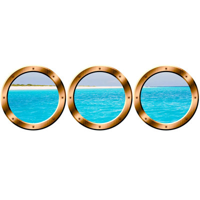 Nautical & Beach Non-Wall Damaging Wall Decal