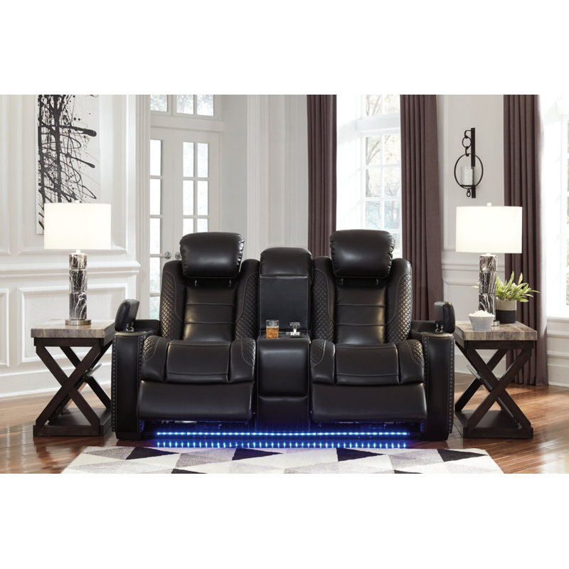 Causeuse inclinable électrique avec console Kyra