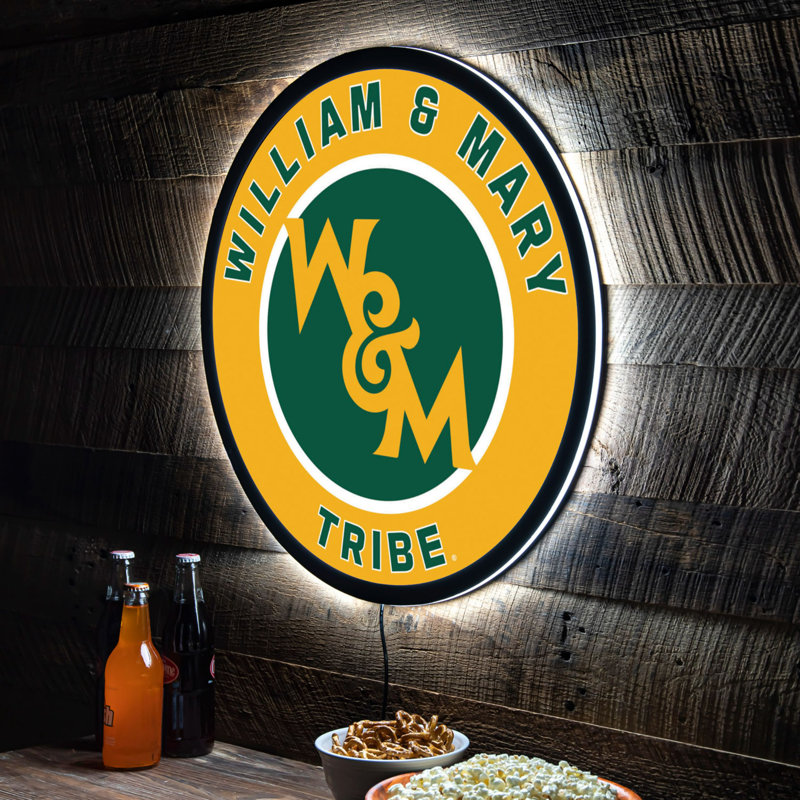 William & Mary Round LED Wall Decor with Backlighting