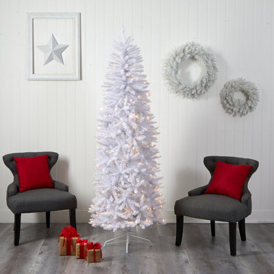Lighted Artificial Fir Christmas Tree