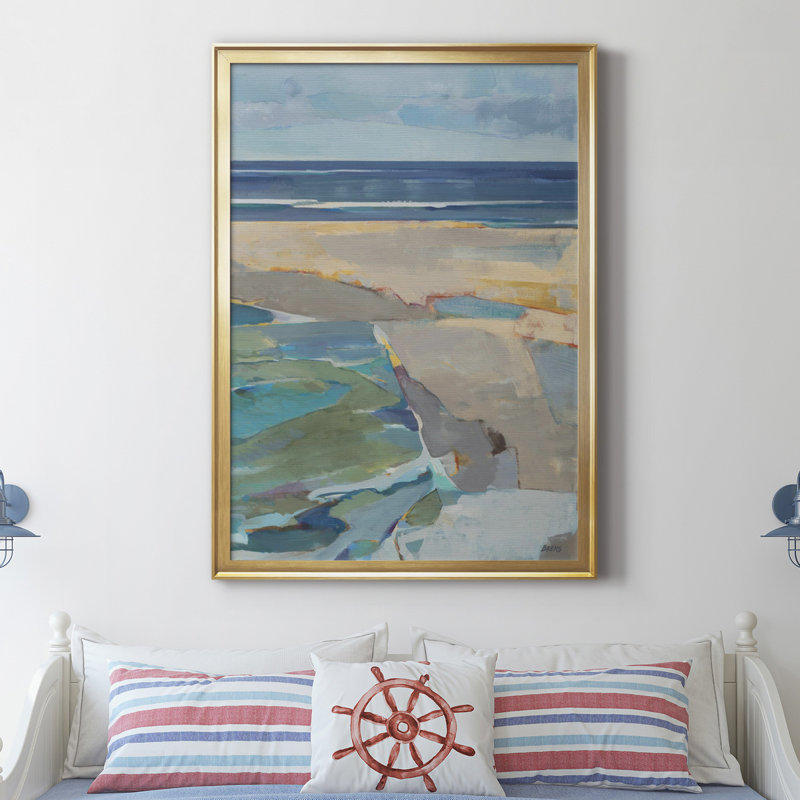 Toile encadrée de qualité supérieure - prêt à accrocher, H 26,5 po x l 36,5 po x P 1,5 po, Or
