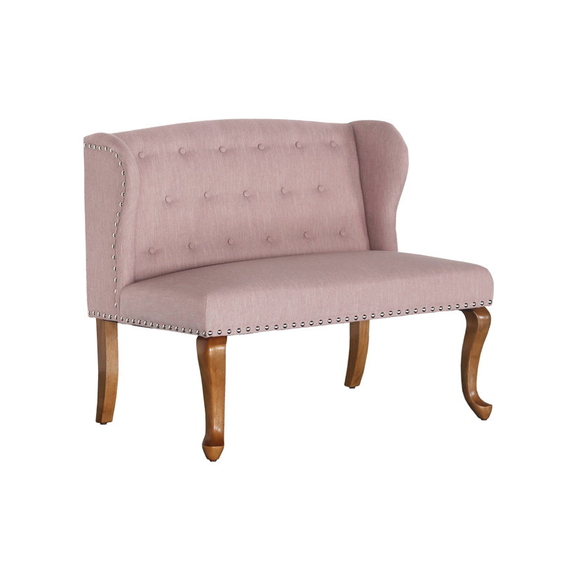 Alresford 43.5'' Upholstered Loveseat, Dark Blue