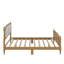 Structure de lit de style traditionnel avec tête de lit tapissier capitonnée-1873012124-1873012115