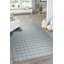 Gray Flat Weave Wool Subtle Plaid Geometric Modern Contemporary Carpet Rug-751776882