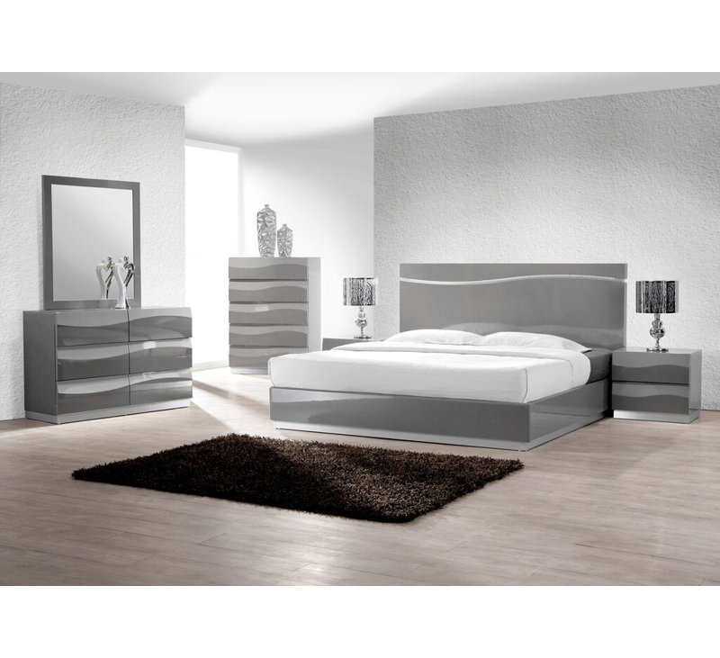 Commode 6 tiroirs avec miroir Braylea