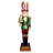 Fraser Hill Farm Indoor/Outdoor 4 ft. Candy-Look Nutcracker Greeter Oversized Christmas Décor
