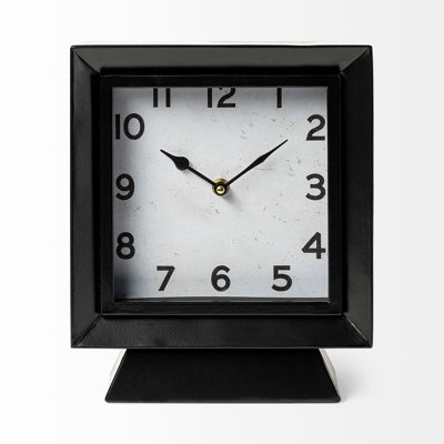 Traditional Quartz movement / Crystal Clock in Black