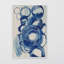 Reproduction d’art sur toile peinte à cercles bleus III-30011116