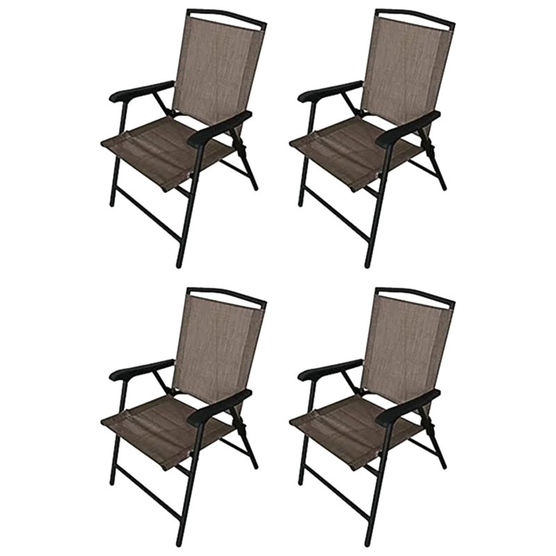 Sophana Steel Outdoor Folding Dining Armchair