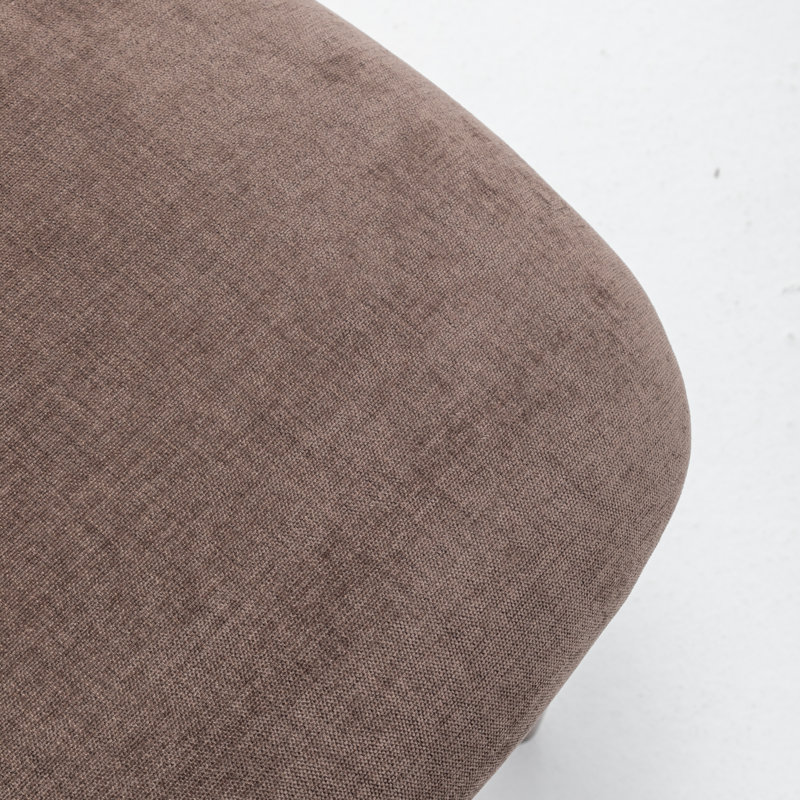 Upholstered Solid Wood Dining Chair Side Chair, Brown