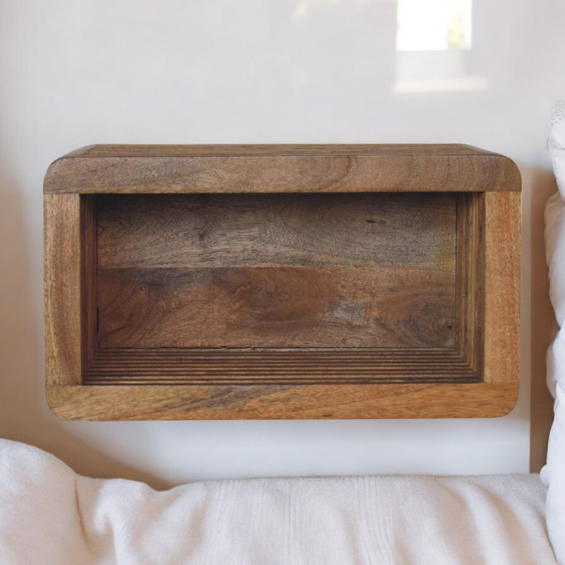 45cm W Solid Wood Bedside Table