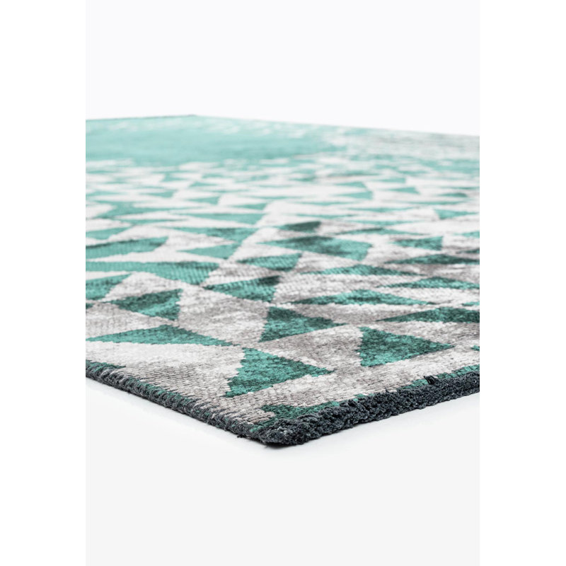 Bellarae Vintage Look Hand Loom Indoor / Outdoor Area Rug, Rectangle 5'3" x 7'7"