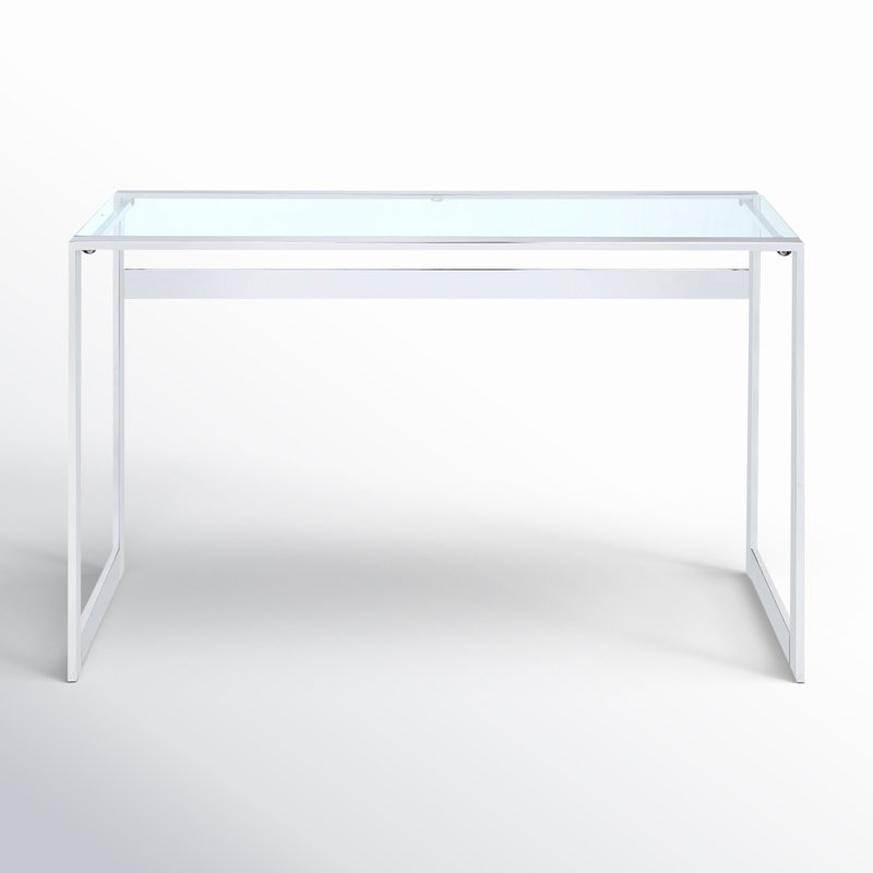 Blin Tempered Glass Steel Writing Desk