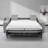 Mo 88" Italian Stain and Abrasion Resistant Performance Fabric Queen Square Arm Sleeper Sofa Bed-85522585