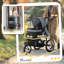 Dog Pram for Medium Small Breeds w Rubber Wheels Grey