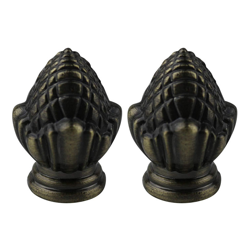 Abiman Lamp Finial, Antique Brass