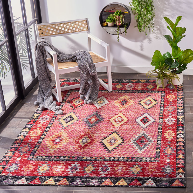 Lilia 200 Southwestern Indoor/Outdoor Area Rug, Rectangle 5'1" x 7'6"