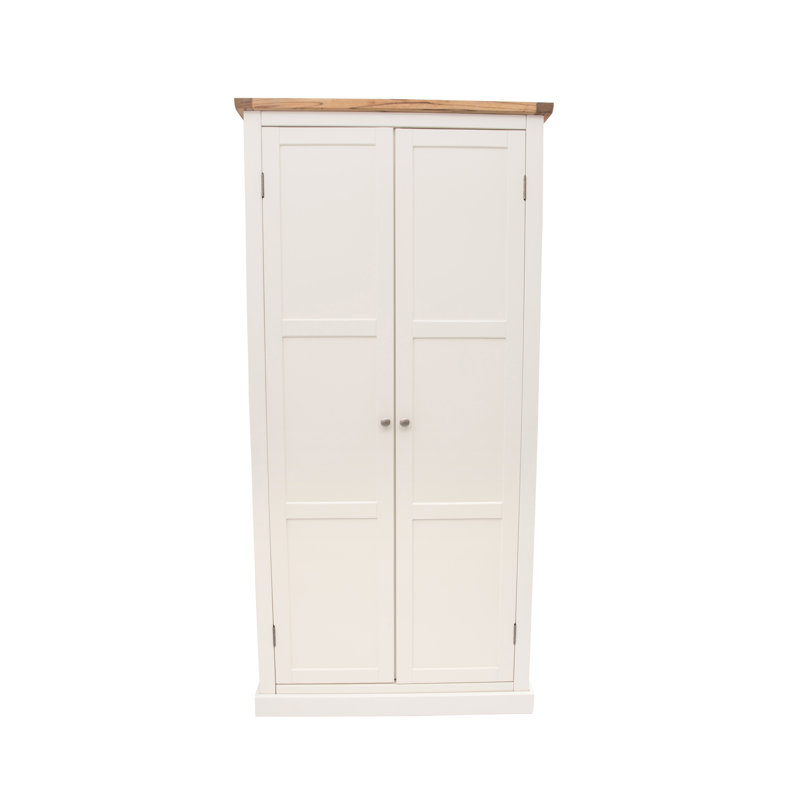 Elwyn 2 Door Solid + Manufactured Wood Wardrobe
