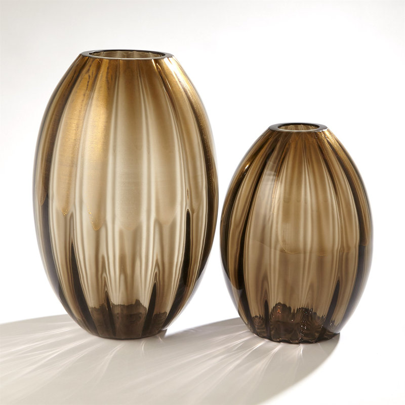 Balloon Vase-Bronze, 11.5" H x 8.25" W x 8.25" D